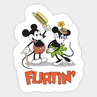 Flirtin' Mickey Sticker